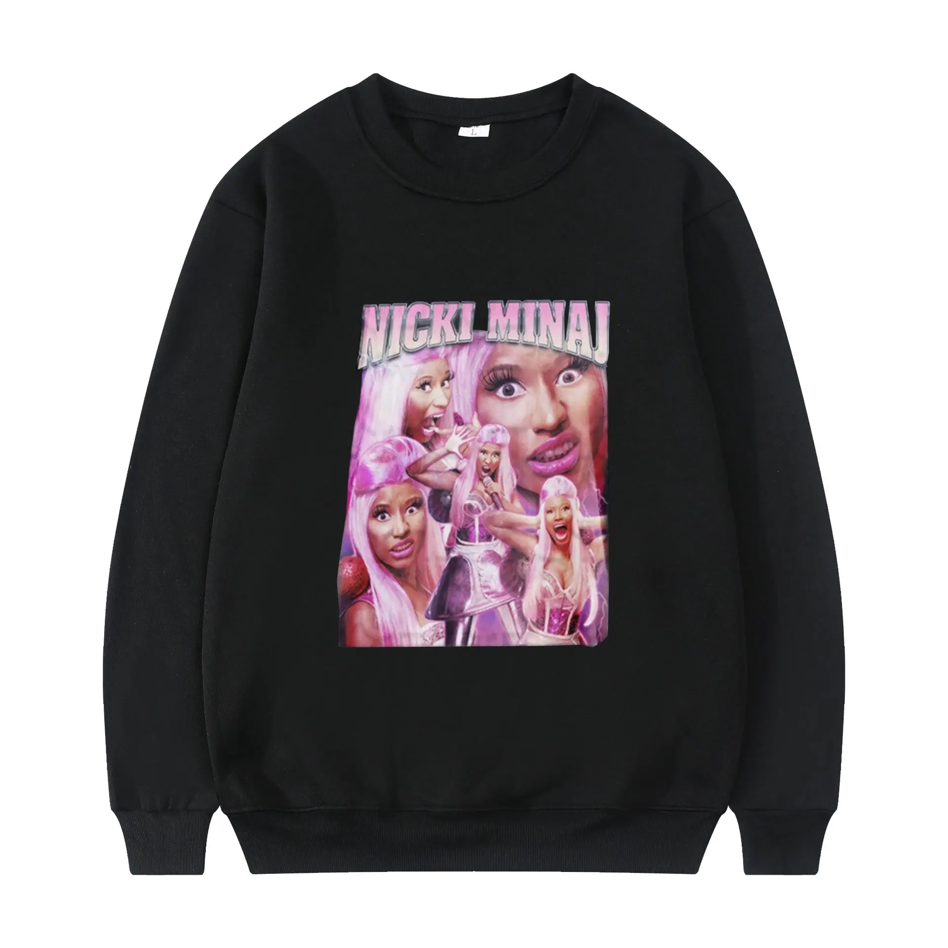 

Singer Nicki Minaj Graphic Winter Long Sleeves Casual Loose Design Woman Sweatshirt High Street Style Classic Harajuku Fun Print