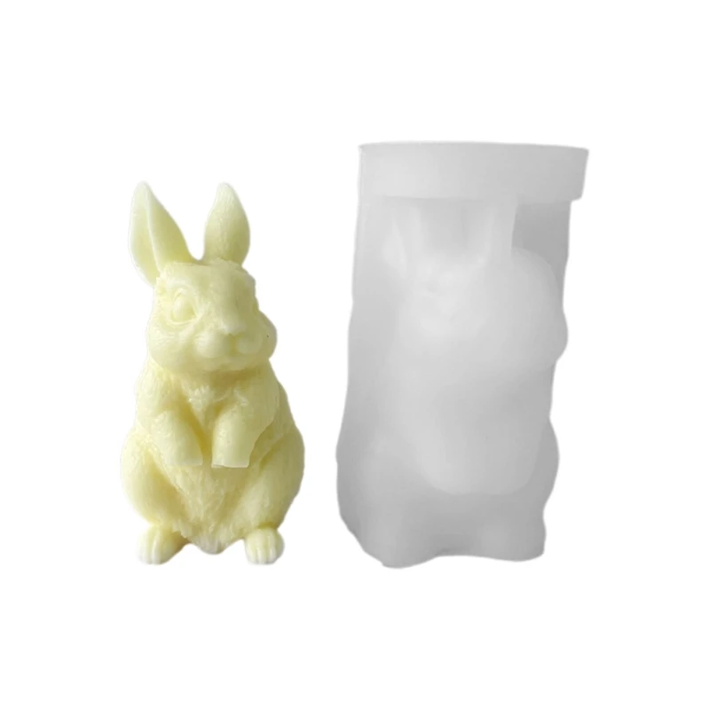 

3D формы для кролика из смолы, настольные украшения, форма для изготовления свечей, Прямая поставка