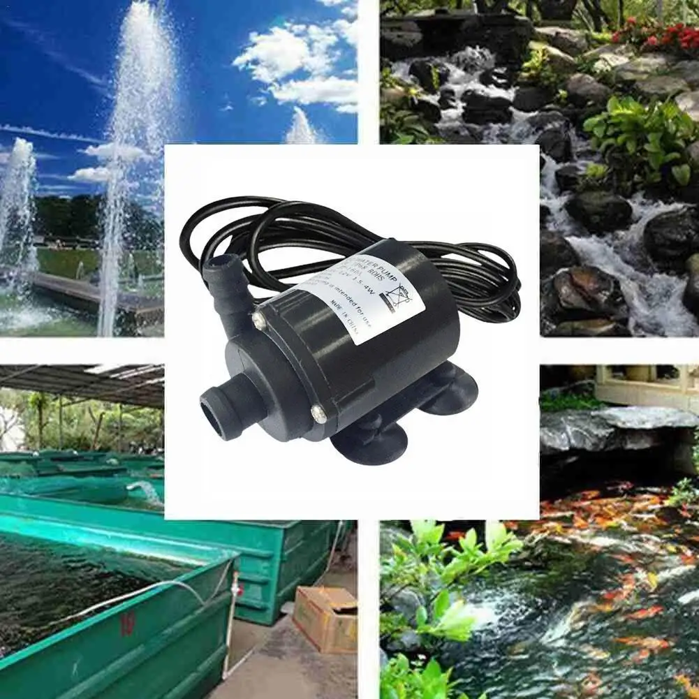 

Ultra-quiet 12v Mini Brushless Motor Submersible Water Pump 800l/h Garden Portable 5m For Cooling System Fountains Heate S5l3