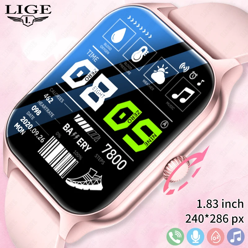 Смарт-часы LIGE с фитнес-трекером цвет в ассортименте