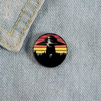 i want to leave printed pin custom funny brooches shirt lapel bag cute badge cartoon cute jewelry gift for lover girl friends