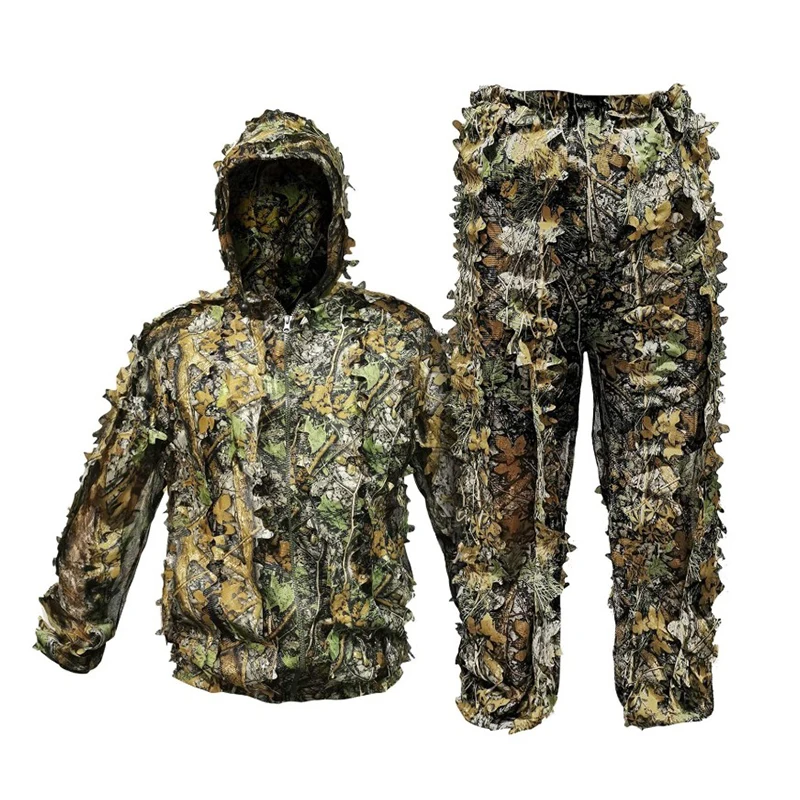 

Охотничьи Куртки Ghillie Костюмы для рыбалки CS Gaming камуфляжная одежда из полиэстера снайпера для детей и взрослых тактическая тренировка