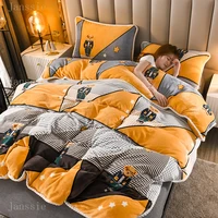 multifunctional quilt cover single bed double bed queen duvet cover household dormitory double blanket flannel linens bedding