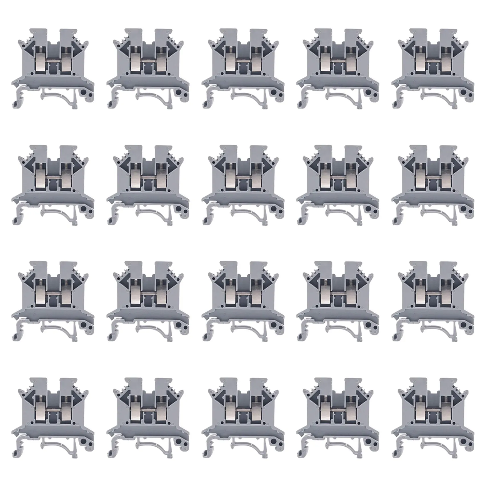 

Uk2.5N- Din Rail Terminal Block, Screw Clamp, 600V 20A 24-12Awg, Pack of 200