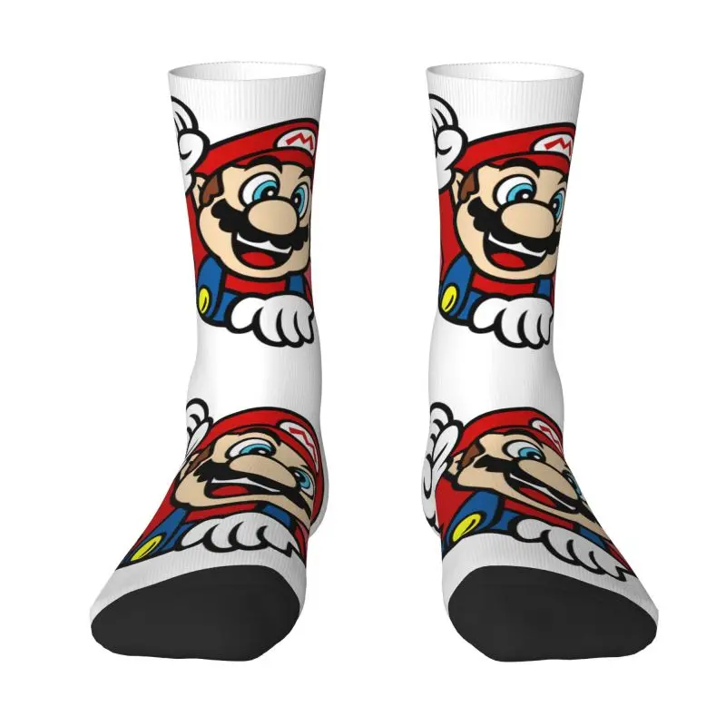 

Носки в стиле Харадзюку с супер мультяшными героями игры Марио мужские женские мужские теплые спортивные носки с 3D-принтом для футбола