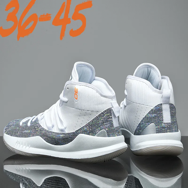 Couple Basketball Shoes Men's High-top Breathable Combat Boots Man Youth Trendy Running Sports Shoes Sneakers