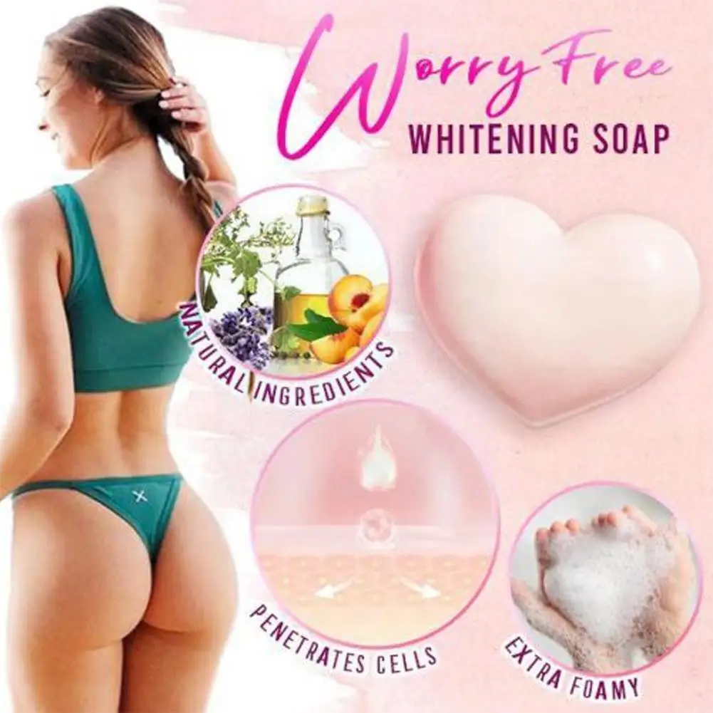 

Heart-shaped Whitening Soap Acne-free Rich Formula Treatment Removal Acne Natural Soap Cleaner Cream Moisturizing Pimple Po A5h2