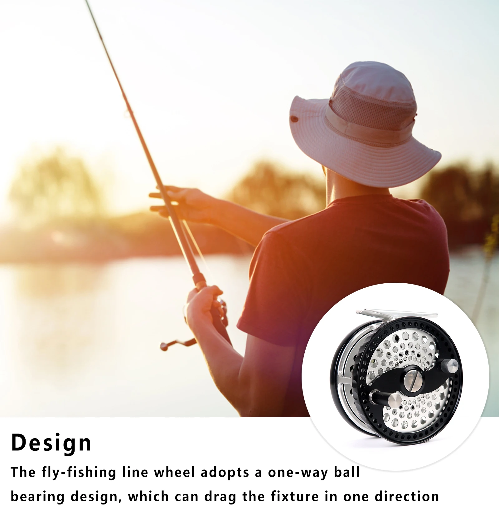 Classic Fly Fishing Reel  Aluminum Left Right Handed Reels Large Bearing Capacity Changeable One-way Ball Bearing Fishing Wheels