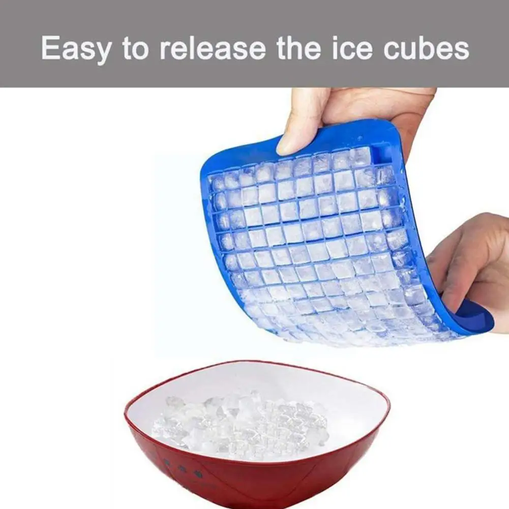 

Food Grade 160 Cavity Silicone Bar Ice Cube Tray Mini Ice Small Silicone Mold Maker Ice Square Mold Cubes W1W1
