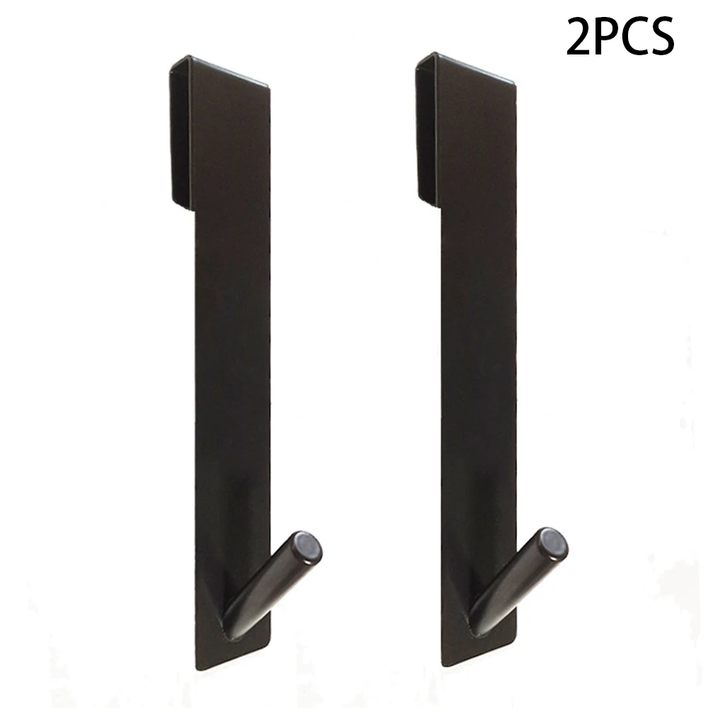 

2pcs Hanger Towel Hanging Storage Holder Heavy Duty Frameless Glass Stainless Steel Space Saving Shower Door Hook For Bathroom
