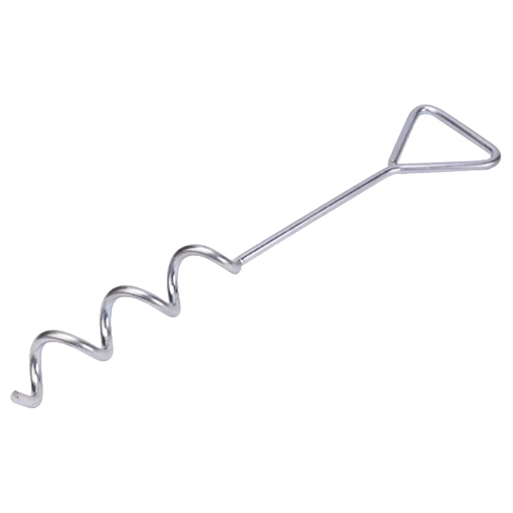 

Dog Stake Stakes Ground Anchor Staples Garden Spiral Yard Pet Outside Spikes Landscape Pegs Turf Dogs Sod Camping Tie Runner