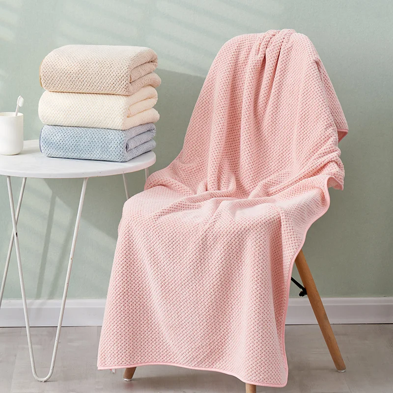 Large Beach Towels Quick-drying Towel Bath Towel Absorbent Soft Comfort Microfiber Bathrobe
