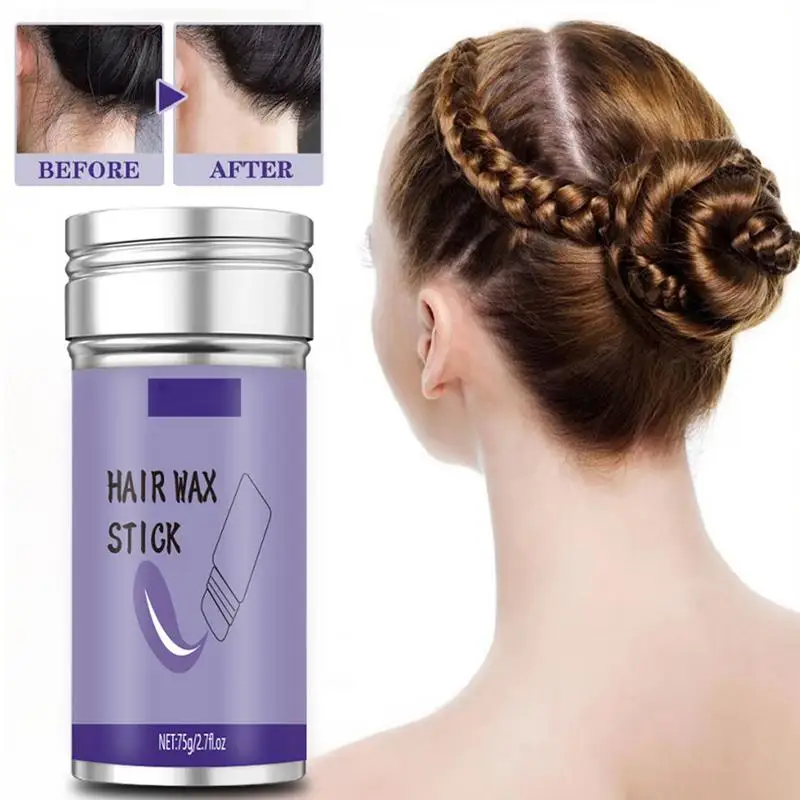

75g Flyaway Anti Frizz Hair Wax Natural Deep Repairing Non-greasy Hair Wigs Gel Stick For Men Women Home Travel