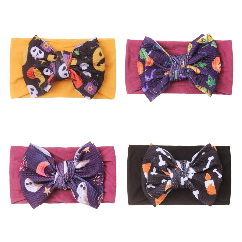 

Baby Headwear Bowknot Headband Newborn Hairband Halloween Bow Hair Accessory Unisex for Kiddie Boy Girl Photoshoot Props