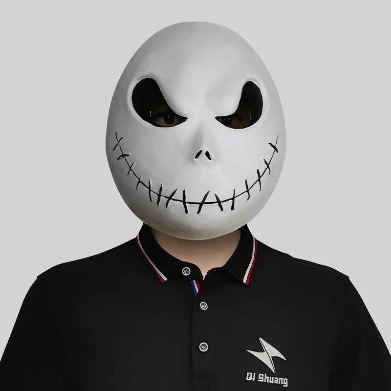Маска на Хэллоуин латексный головной набор Кошмар перед Рождеством Джек скелет