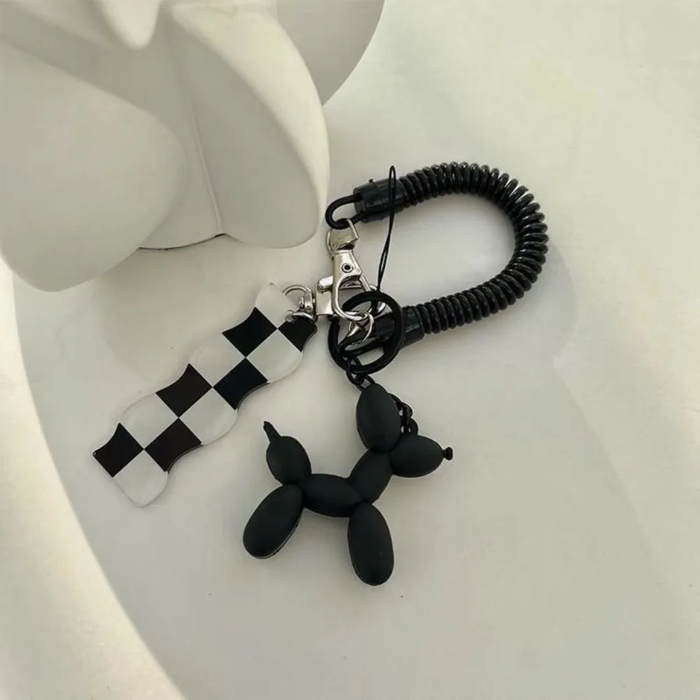 Ins брелок в стиле ретро Шахматная доска шарик собака мультяшное Животное