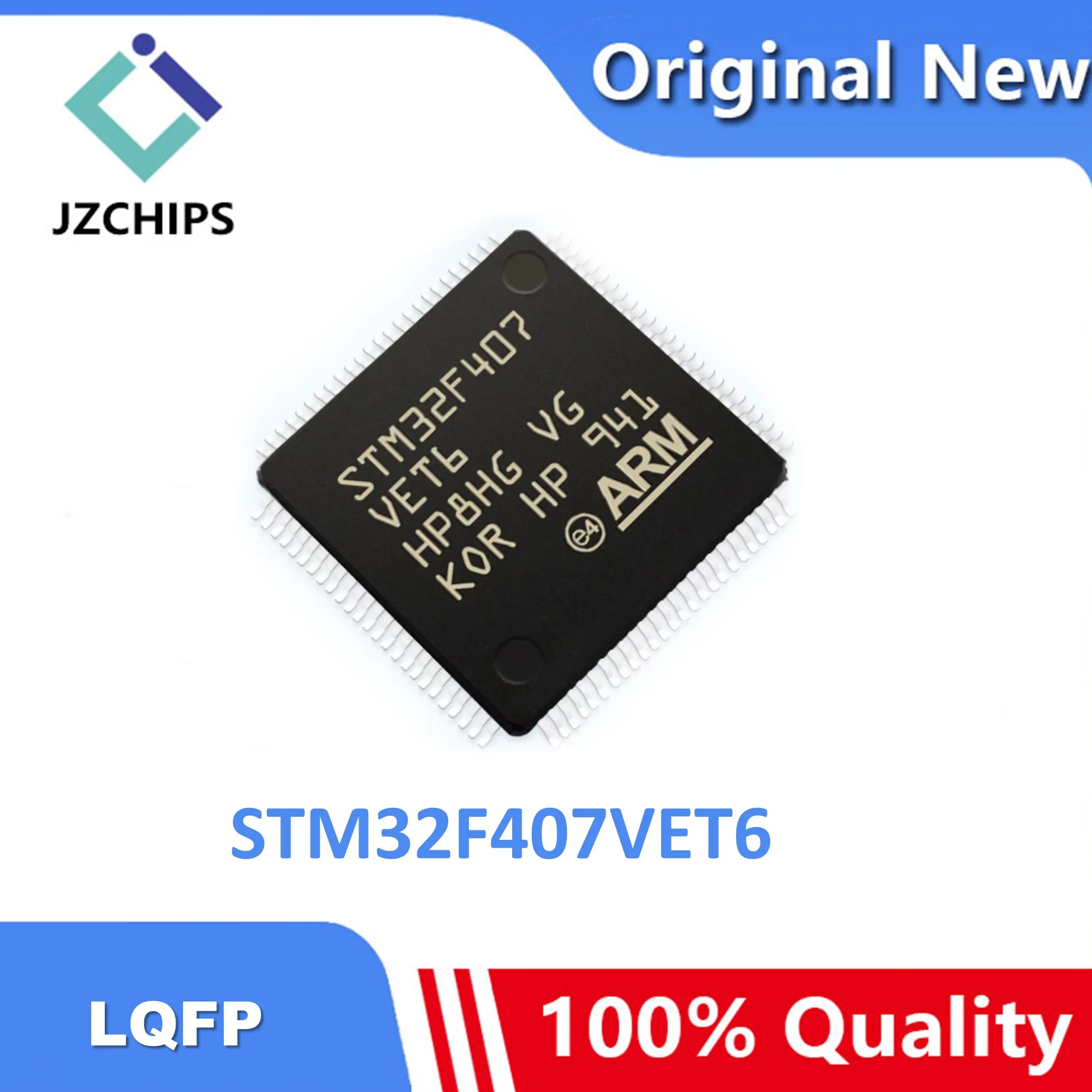 100% new imported original STM32F407ZET6 STM32F407ZGT6 LQFP144 STM32F407VET6 STM32F407VGT6 LQFP100 microcontroller