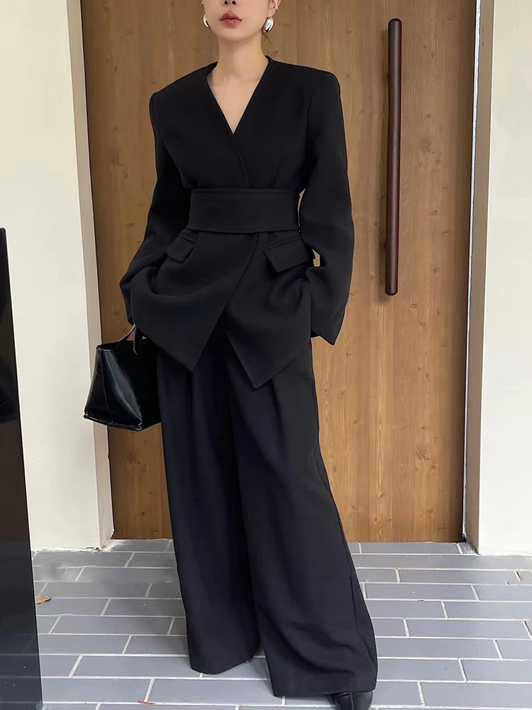 BZVW Повседневный комплект из двух предметов женский однотонный пиджак с