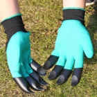 Садовые перчатки с кончиками пальцев, резиновые рабочие перчатки для сада, копания, посадки, Weeding Seed, водонепроницаемые уличные