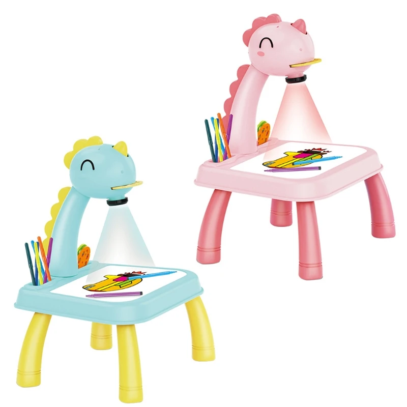 

Art Preschool Learning Kindergarten Puzzle Plastic Drawing Board with Drawer Green/Pink Early Educational Toy