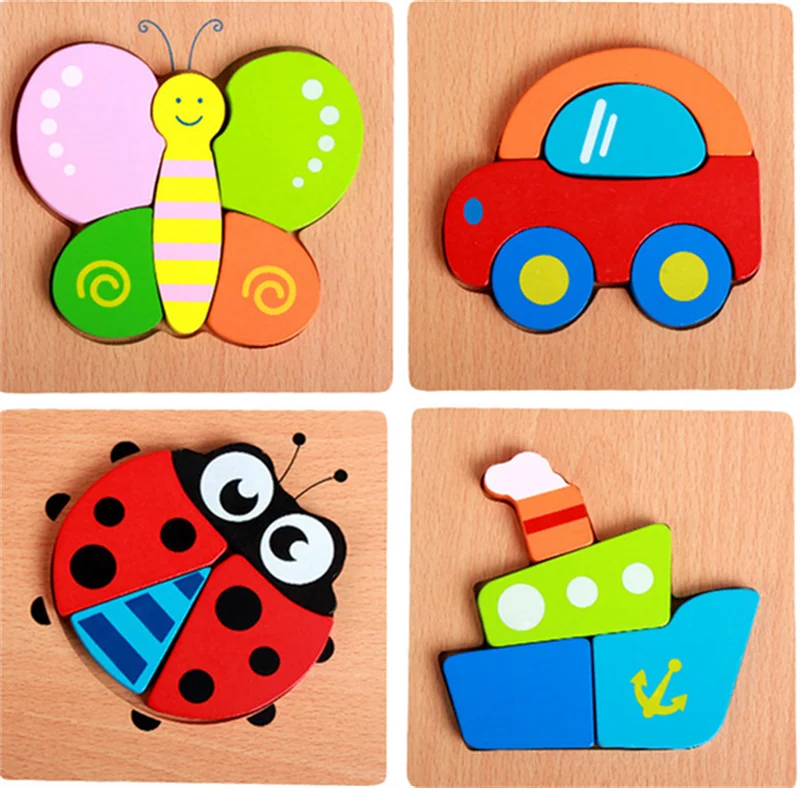 

Montessori Materials Children Jigsaw Board Educational Wooden Toys For Toddlers Puzzle Tangram Cartoon Owl Baby Toys
