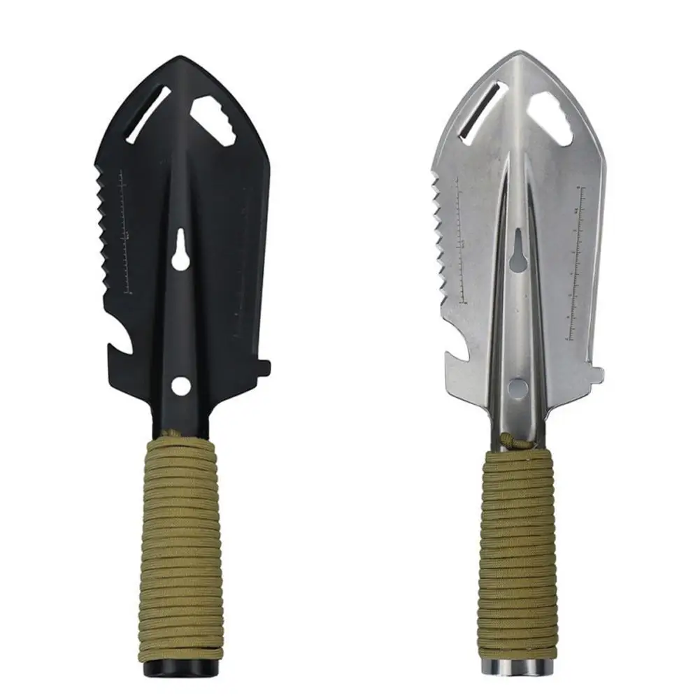 

Multi-purpose 6 In 1 Portable Mini Shovel Garden Shovel Multi Tool With Saw Hex Wrench Nail Puller Ruler Garden Multi Shovel