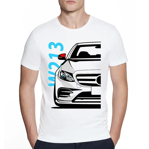 Хипстерские классические топы, винтажные футболки W213 E63 W204 C63 с принтом автомобиля, Мужская Летняя Повседневная Уличная одежда в стиле хип-хоп, футболки для мальчиков в стиле старой школы и машины