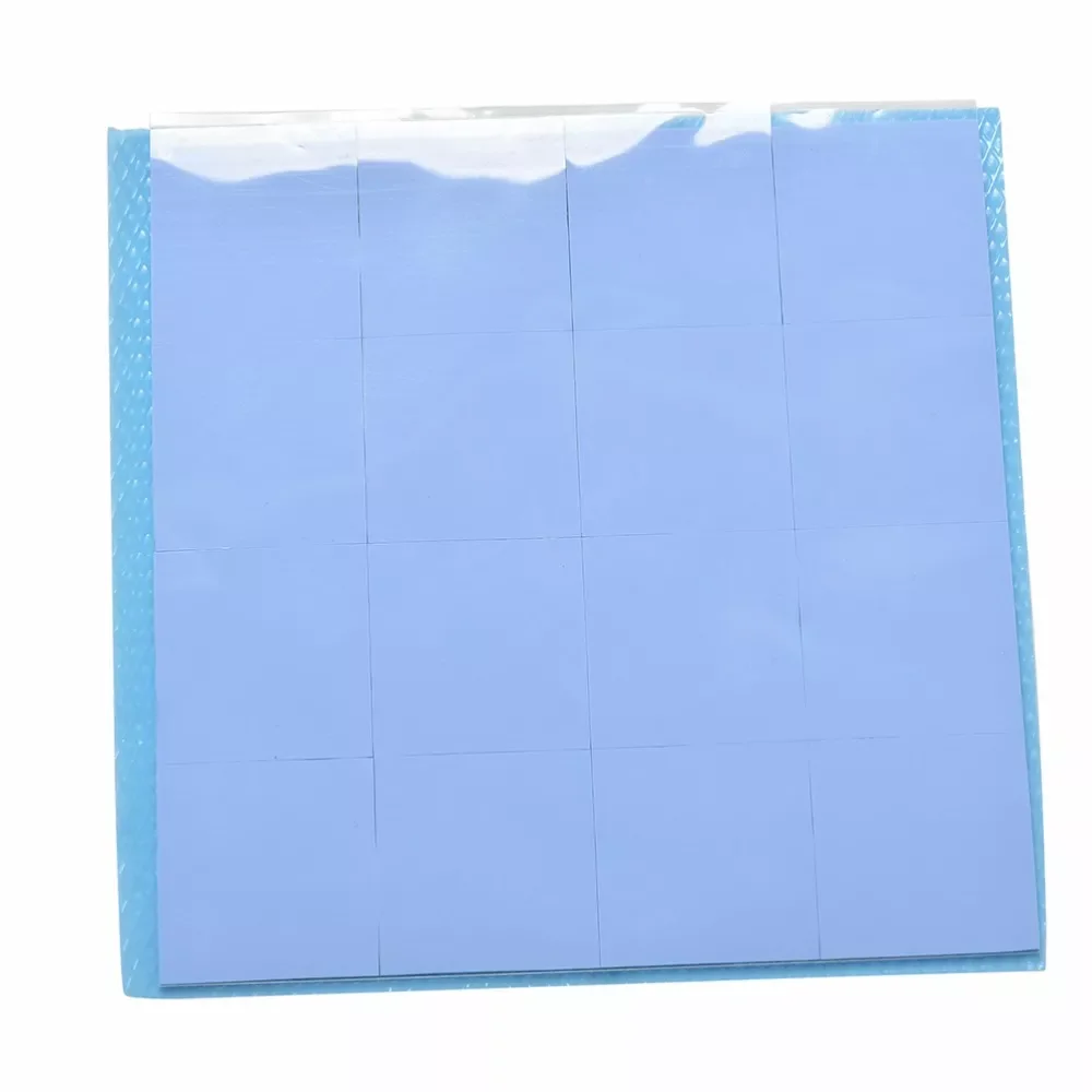 

100 x100 x1mm GPU CPU Heatsink Cooling Conductive Silicone Pad Cut & Uncut Thermal Silicone Pad Mat Blue 1PC