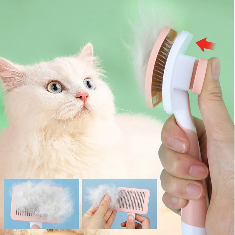 

Cat Hair Remover Brush Dog Hair Shedding Comb For Kitten Puppy Grooming Care Cleaning Beauty Slicker Brush Pet Supplies