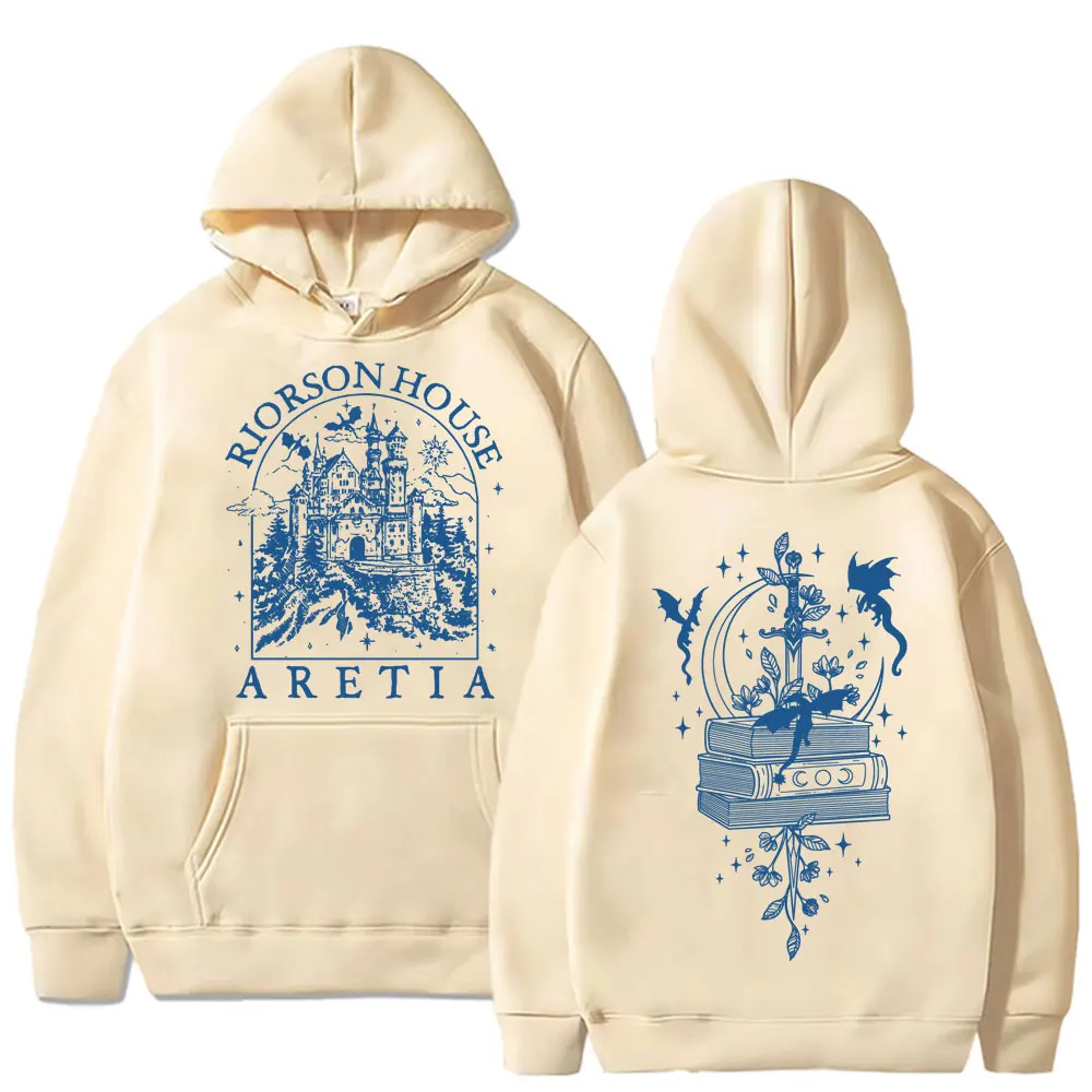 Фото Basgiath War College Riorson House Hoodie Fourth Wing Dragon Rider Fashion Sportwear Men Women Oversized Fleece Casual Pullover №2