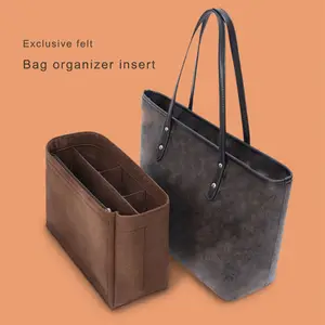 Bag Insert Bag Organiser for Goyard Bellechasse Biaude PM (Brown w Bottle  Slot)