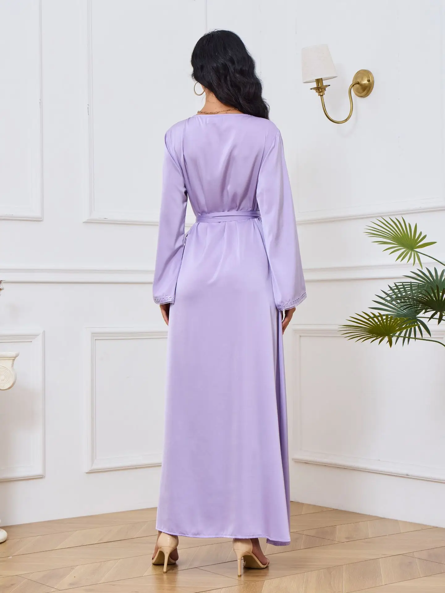 Рамадан Мубарак Мусульманское платье Женщины Абая Дубай Роскошные вечерние