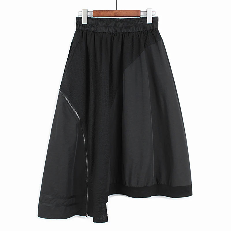 

SuperAen Bubble Solid A Line Elastic High Waist Skirts Womens 2022 Summer Fashion