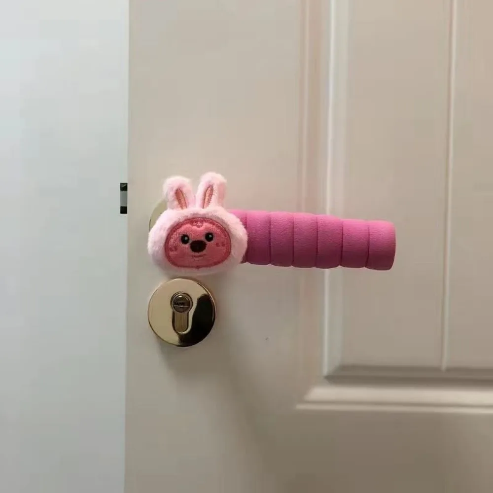 2 шт. Sanrios My Melody аниме плюшевые перчатки для дверных ручек кавайные милые защитные
