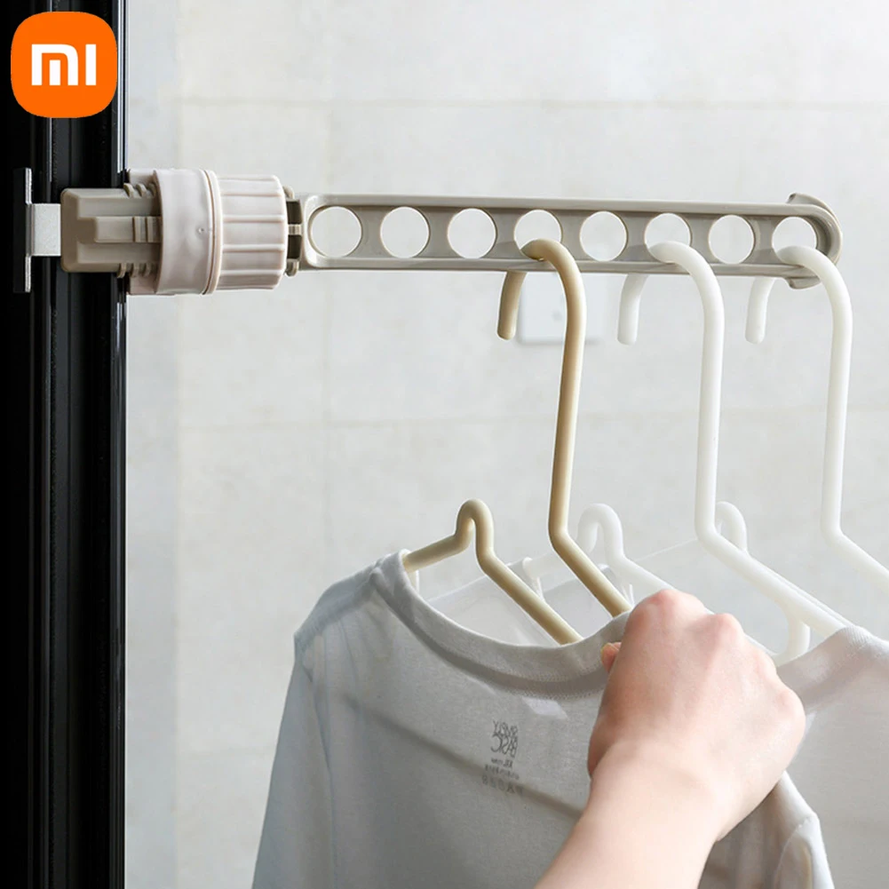 

Переносная вешалка Xiaomi для одежды, наружная дорожная вешалка для окон и рамок, комнатная сушилка для окон