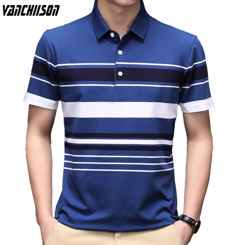 

Рубашка-поло мужская летняя в полоску, 95% хлопок, 212D27