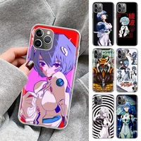 anime evangelions ayanami rei phone case for apple iphone 11 13 12 pro xs max xr x 7 8 6 6s plus mini 5 5s se soft back shell co
