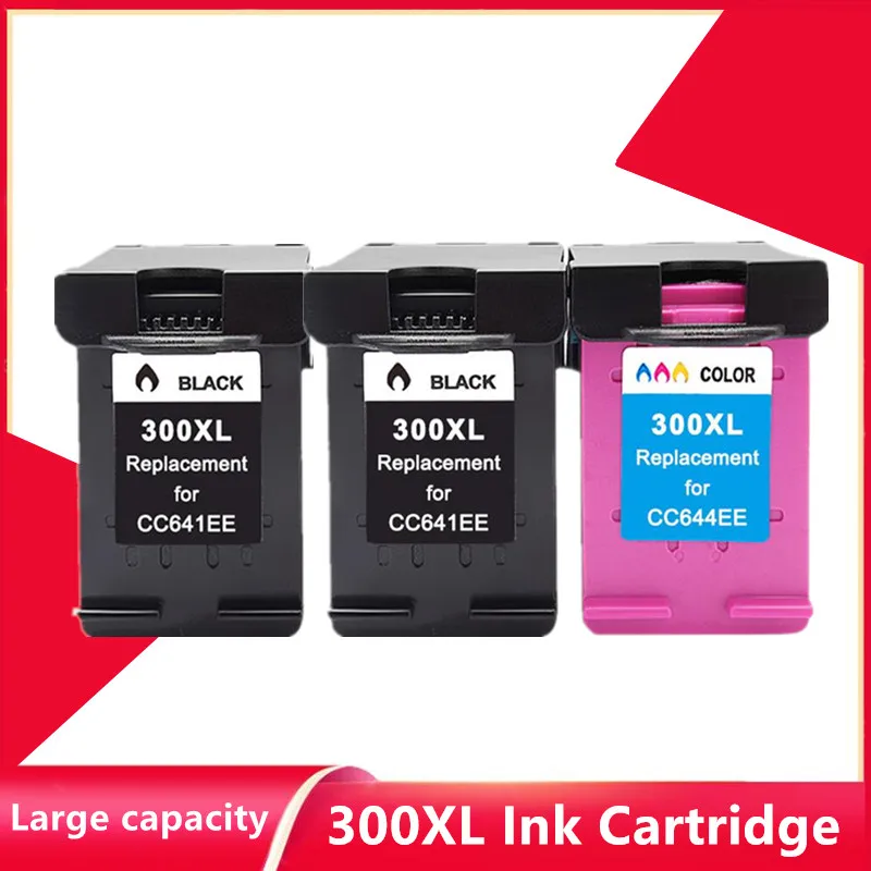 

Compatible 300XL Remanufactured Ink Cartridges for HP 300 for hp300 for Deskjet D1660 D2560 D2660 D5560 F2420 F2480 F2492 F4210