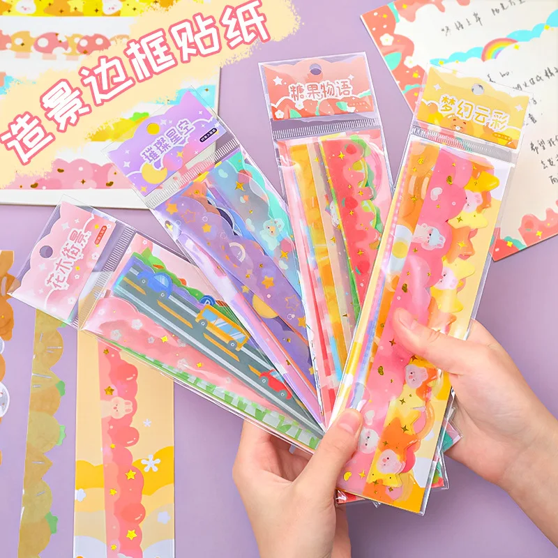 

Милые бумажные стикеры, фотообои для дневника, детский планировщик, книжный Декор