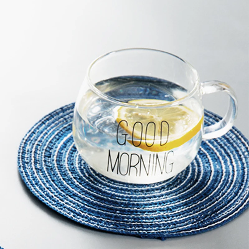 Круглый Коврик Из Ротанга Экологически Чистый Декор Стола Держатель Для