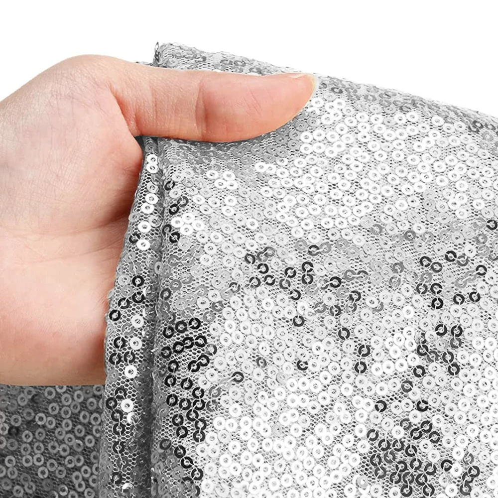 Розовые золотые серебряные настольная дорожка с блестками металлическая ткань