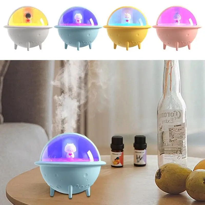 

USB Desk Humidifier 7Color LED Light Living Room Portable Low Noise Mist Sprayer Aroma Diffuser Air Purifier For Bedroom