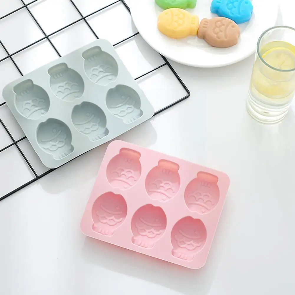 

Ice Cream Mold Food Grade Silicone DIY Homemade Popsicle Shape Moulds Fish Form Baking Round Mold Making I5I4