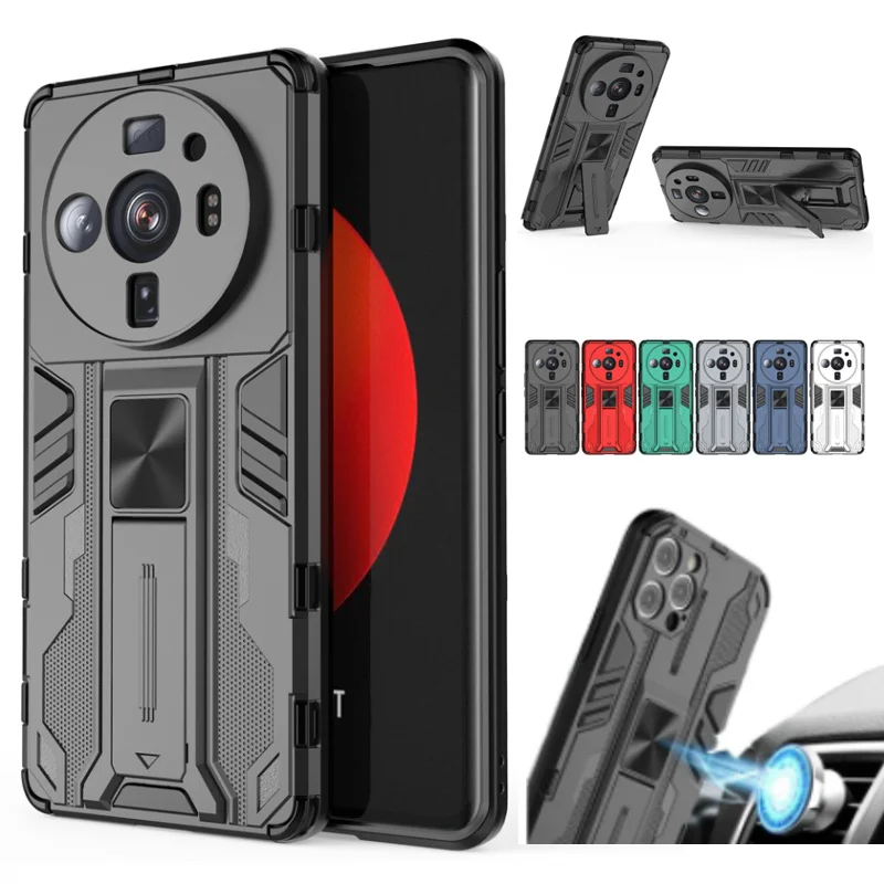 

For Xiaomi 12S Ultra Case Camera Protect Shockproof Armor Back Cover For Mi 12S Ultra Mi12s Xiaomi12s Ultra Kickstand Phone Case