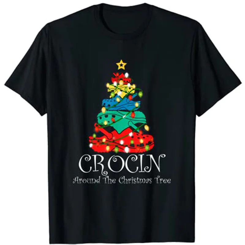 

Crocin Around The Christmas Tree Funny Xmas Pajama T-Shirt Women Clothes
