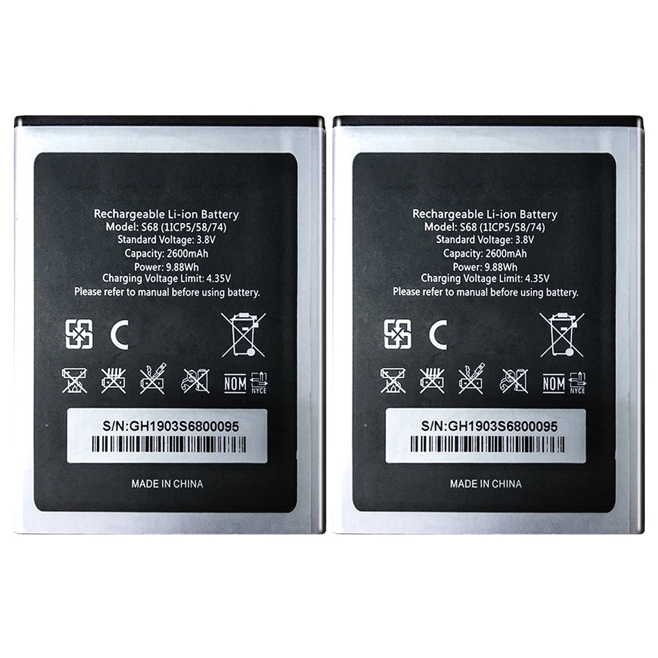 Аккумулятор 2600 мАч C16 Pro для смартфона OUKITEL S68 / C16 Pro C16pro