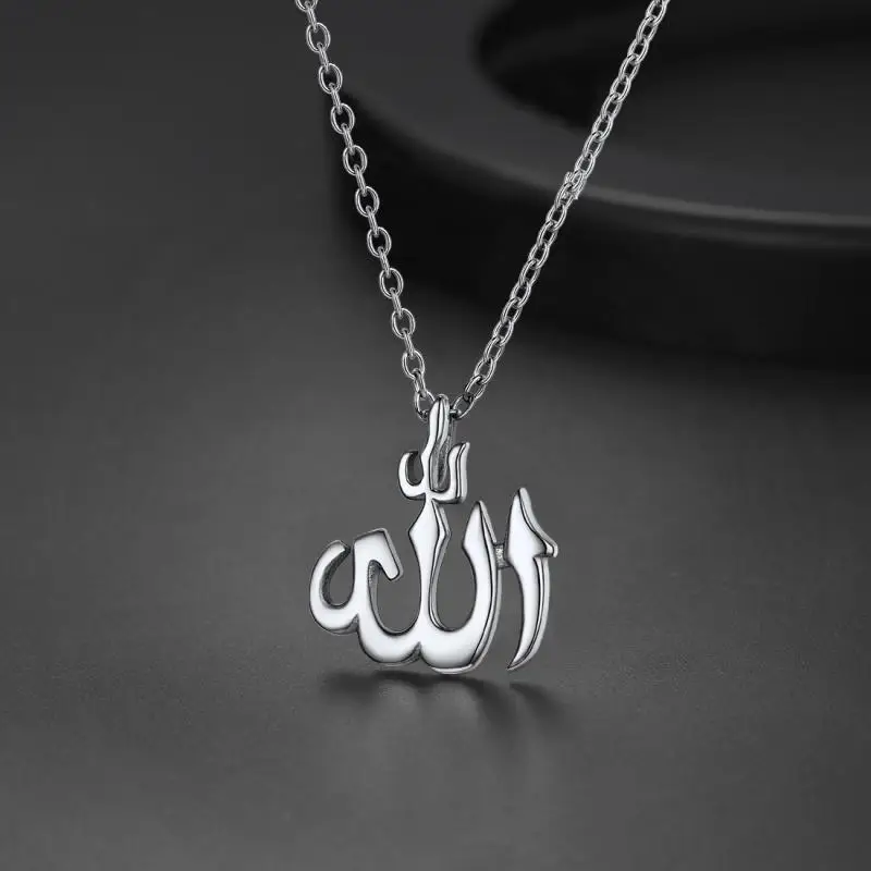 

Islam Muslim Rune Pendant Necklace Men's Women's Necklace Titanium Steel Religious Amulet Pendant Accessories Party Jewelry Gift