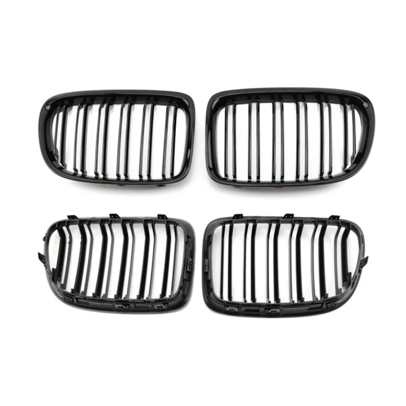 BMW X1 E84 2010-2015 Глянцевая Черная Спортивная Решетка Переднего Бампера С Двойной