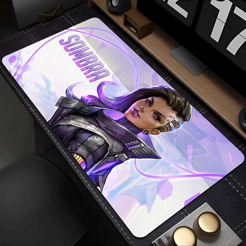 Фото Коврик для мыши ПК Overwatch Sombra Сексуальный коврик для мыши Ноутбук Фиолетовый Kawaii Аниме Девушка Коврик для клавиатуры Игровые аксессуары Коврик для мыши для геймера Настольный коврик для мыши №5
