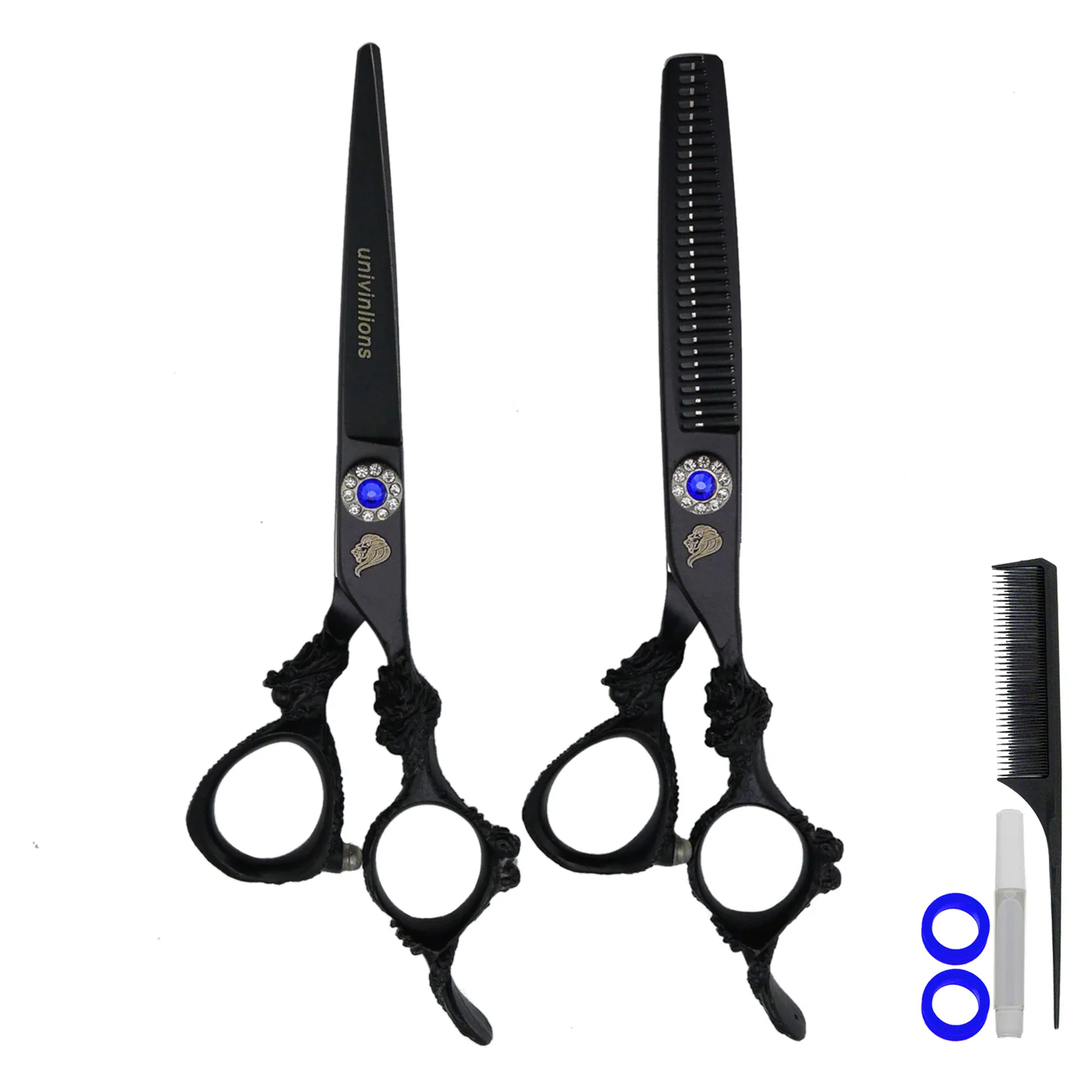 

6" Professional Hairdressing Scissors Kit Hair Cutting Tool Thinning Shears Barber Accessories Dragon Shaped Salon Hair Clipper